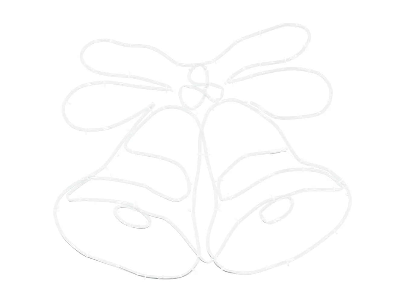 Cloche de Noël avec 144 LED Multicolore 56 x 46 cm PVC