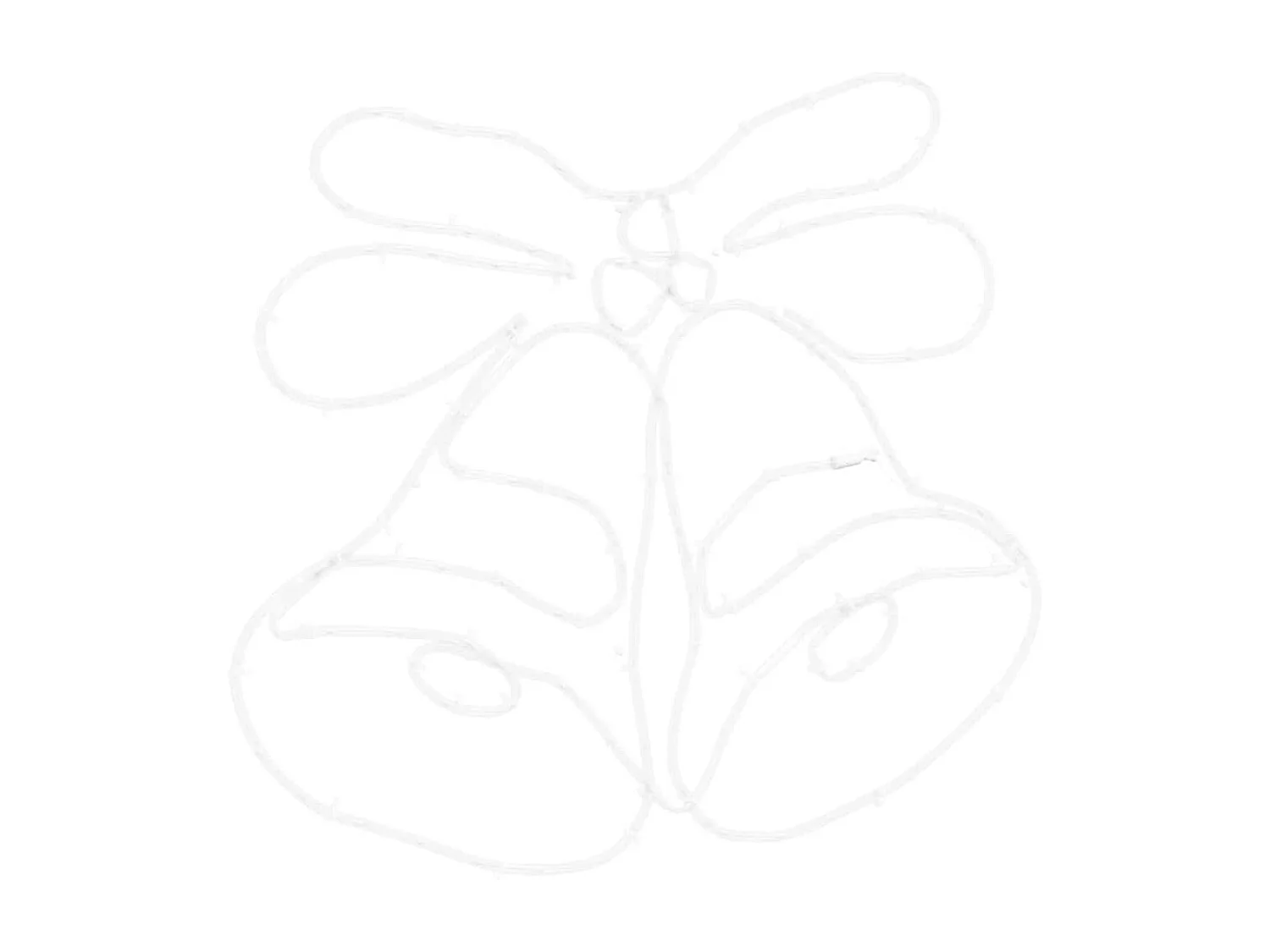 Campana di Natale con 144 LED Multicolore 56 x 46 cm PVC