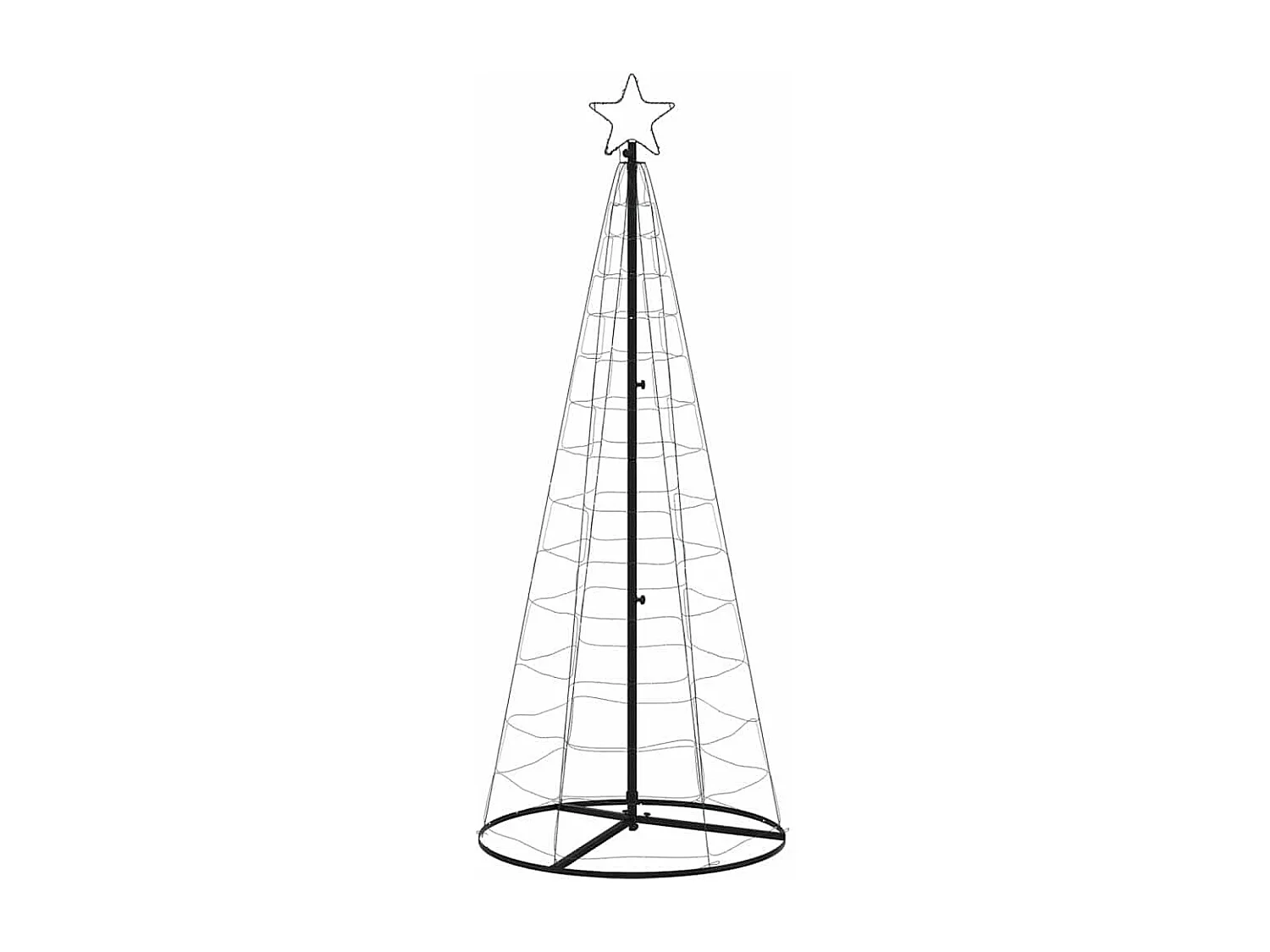 LED Kerstboom 200 LED's koud wit 182 cm