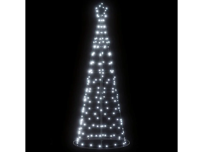 LED Kerstboom 200 LED's koud wit 182 cm