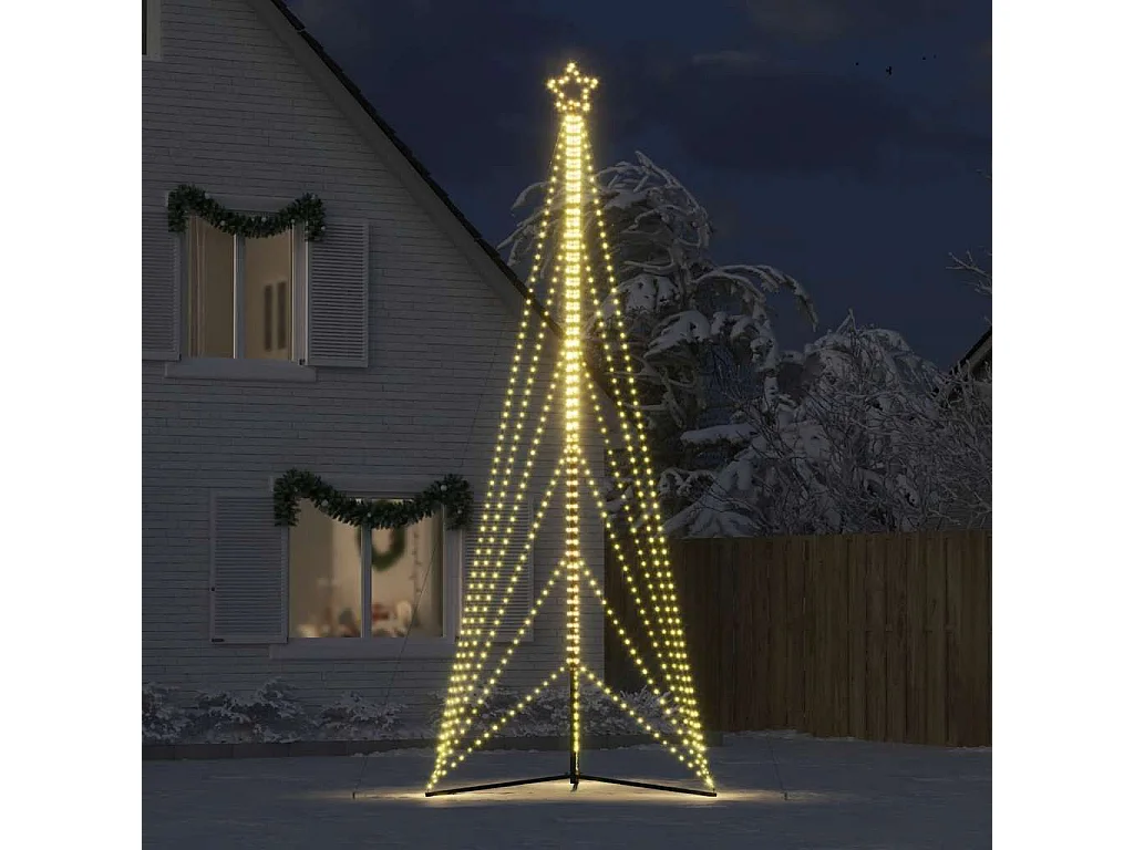 Sapin de Noël à LED 861 LED blanc chaud 478 cm
