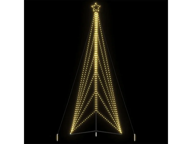 Sapin de Noël à LED 861 LED blanc chaud 478 cm