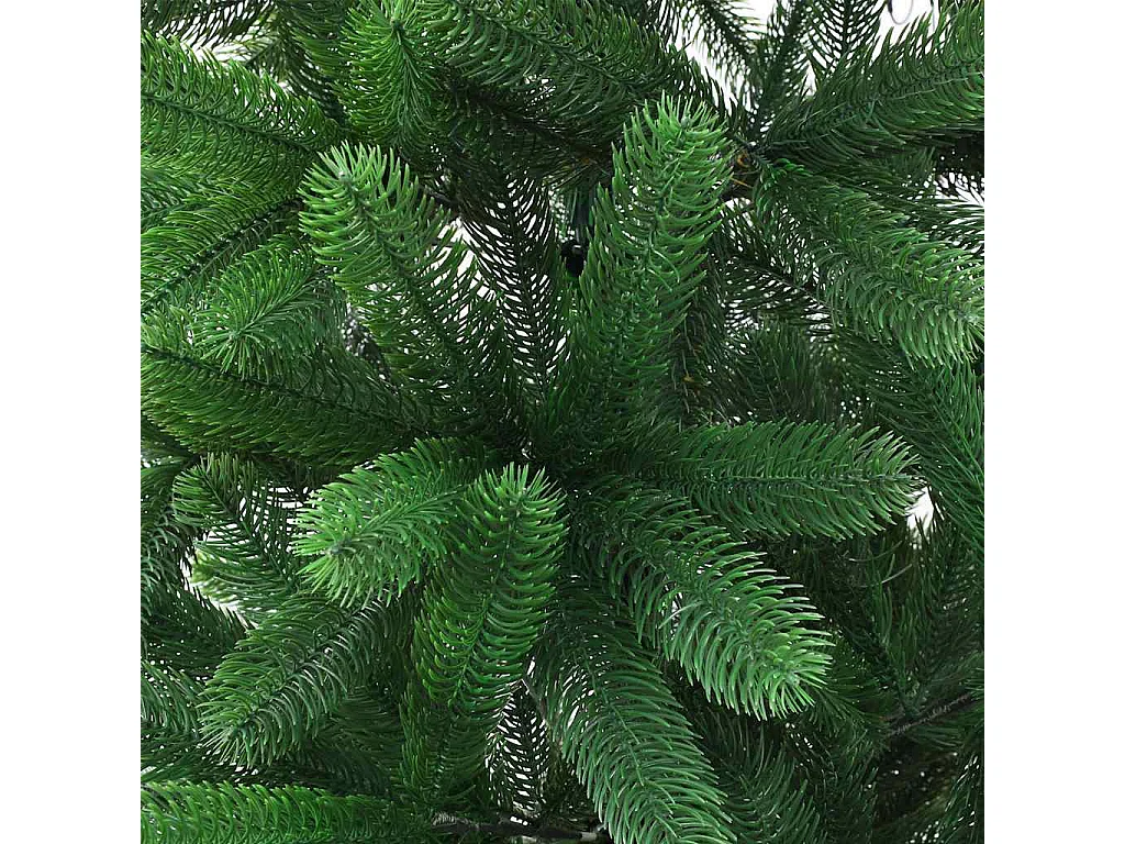 Arbre de Noël artificiel pré-éclairé et boules 150 cm Vert