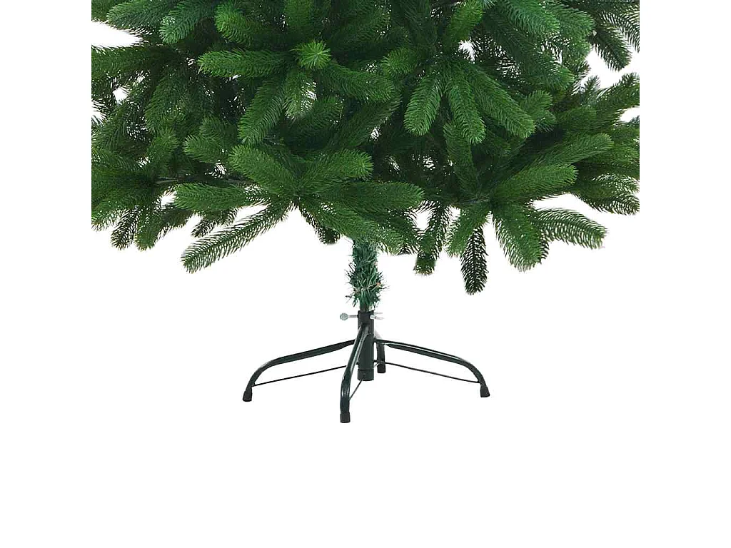 Arbre de Noël artificiel pré-éclairé et boules 150 cm Vert