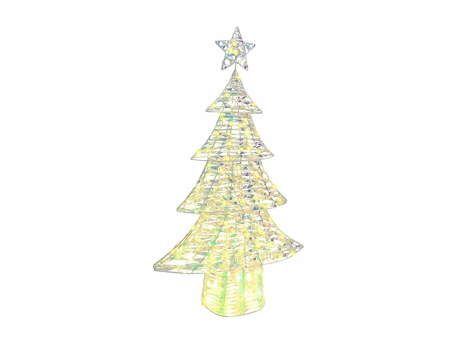 Sapin de Noël avec 160 LED Blanc chaud 150 cm PET