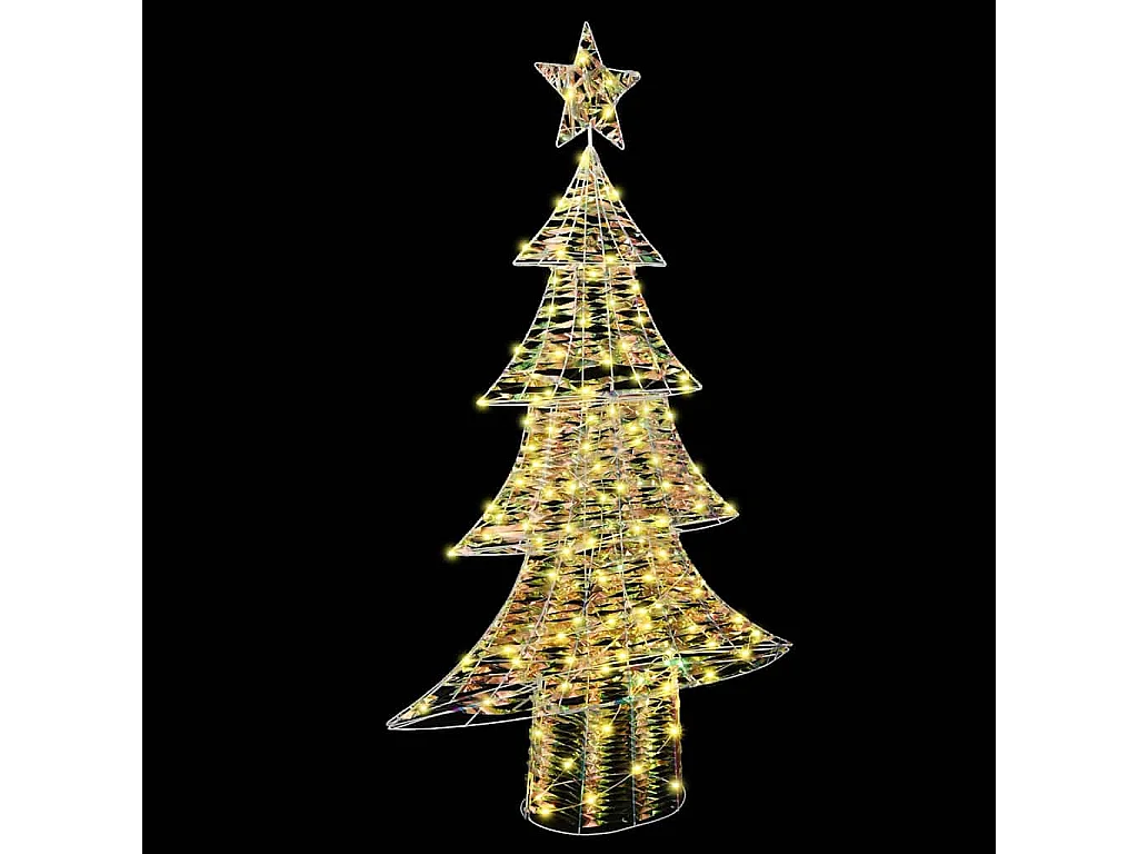 Sapin de Noël avec 160 LED Blanc chaud 150 cm PET