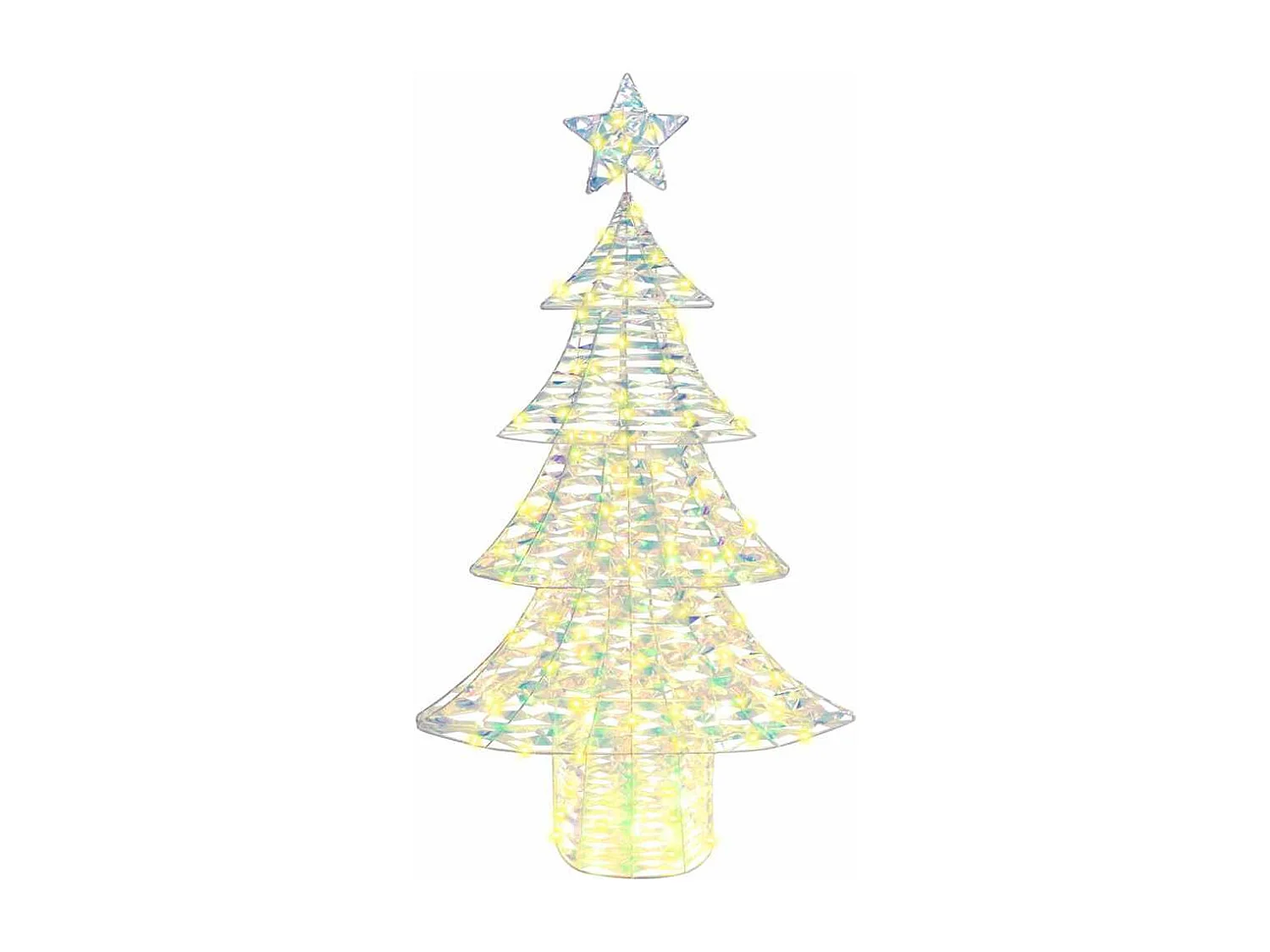 Sapin de Noël avec 160 LED Blanc chaud 150 cm PET