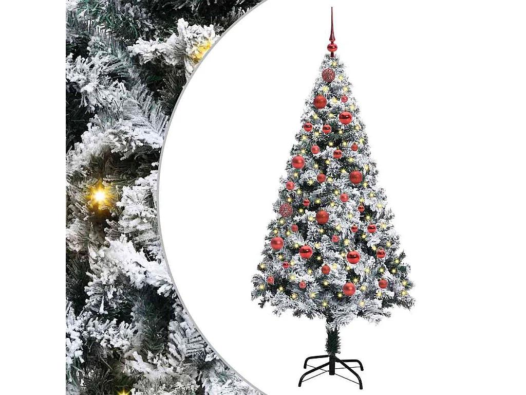 Sapin de Noël artificiel Vert 150 cm PVC, Acier et Plastique