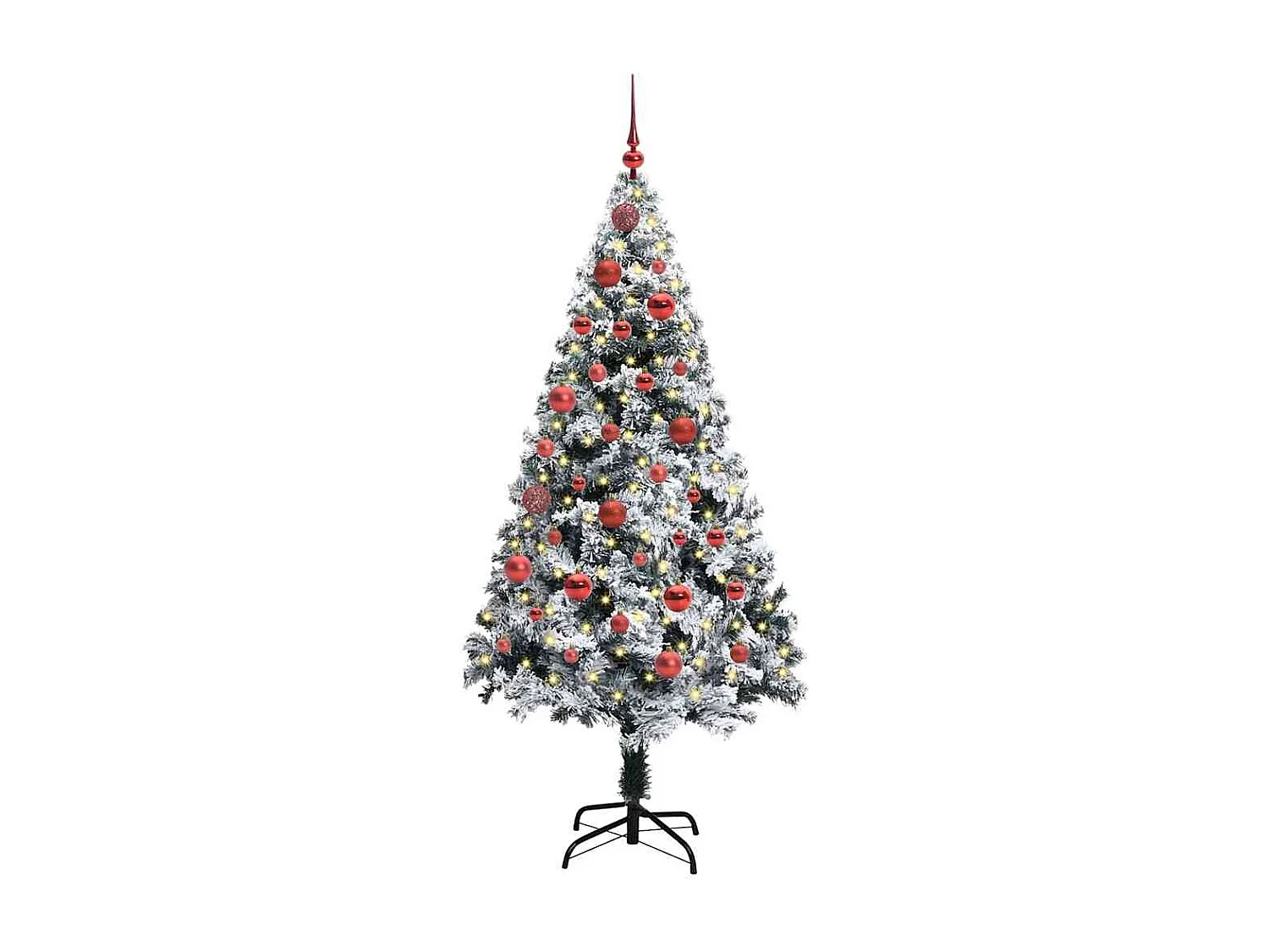 Sapin de Noël artificiel Vert 150 cm PVC, Acier et Plastique