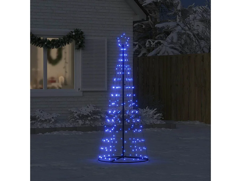 Sapin de Noël à LED 200 LED bleu 182 cm