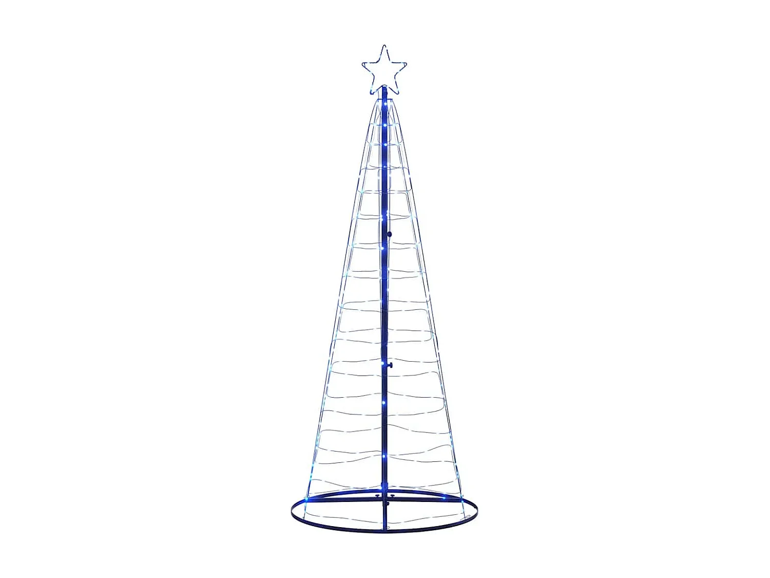 LED Kerstboom 200 LED's blauw 182 cm