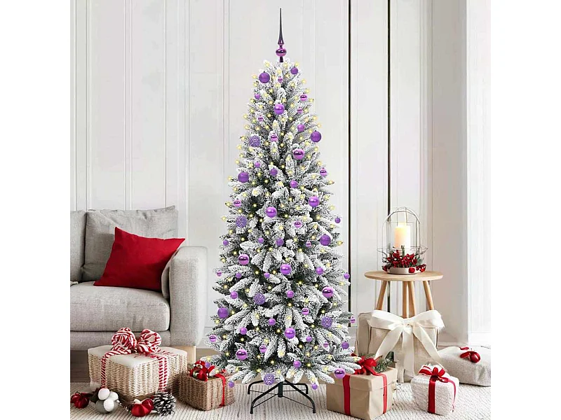 Albero di Natale artificiale con 300 LED Bianco 73 x 73 x 180 cm