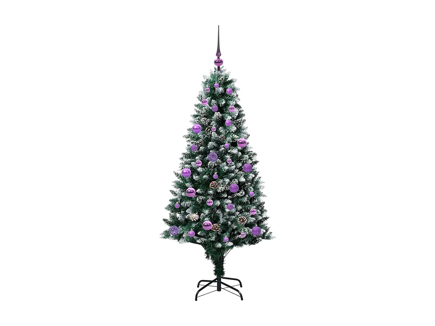 Sapin de Noël artificiel Vert 150 cm PVC, Acier et Plastique