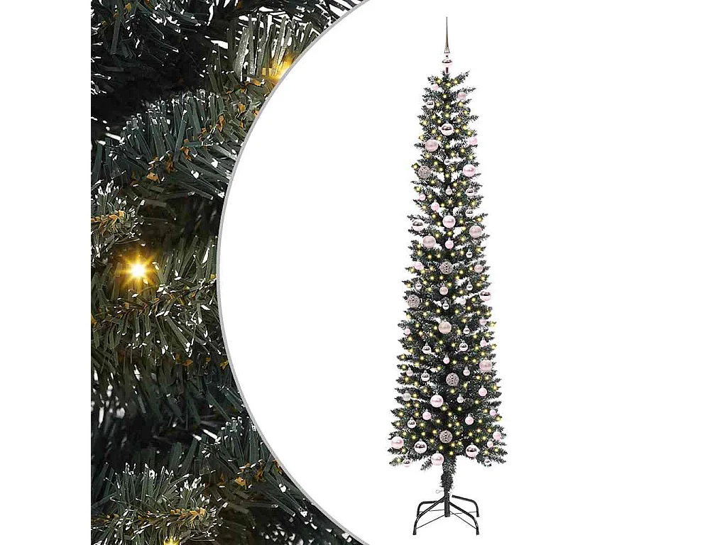 Kunstkerstboom met 300 LED's Groen 58 x 58 x 240 cm