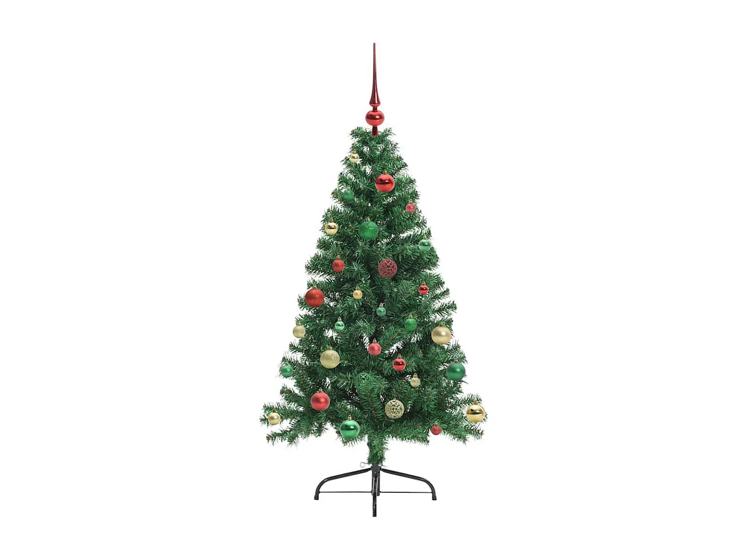 Sapin de Noël artificiel pré-éclairé Vert 150 cm PVC
