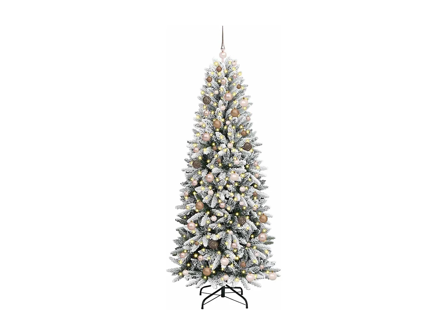Künstlicher Weihnachtsbaum mit 300 LEDs Weiß 78 x 78 x 210 cm