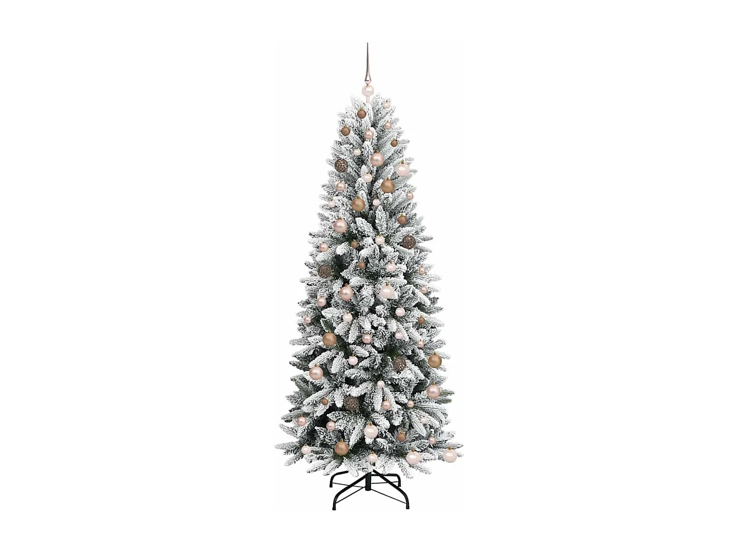 Künstlicher Weihnachtsbaum mit 300 LEDs Weiß 78 x 78 x 210 cm