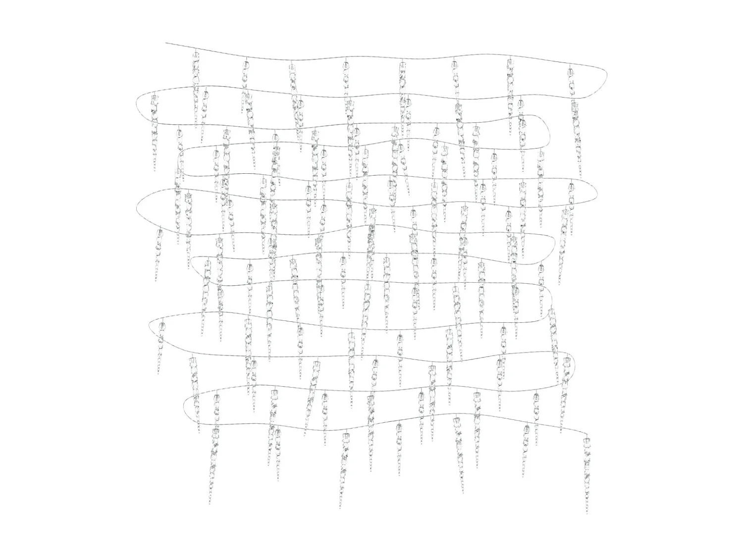 Weihnachtslichterkette 100 LED Warmweiß 10 m Acryl PVC