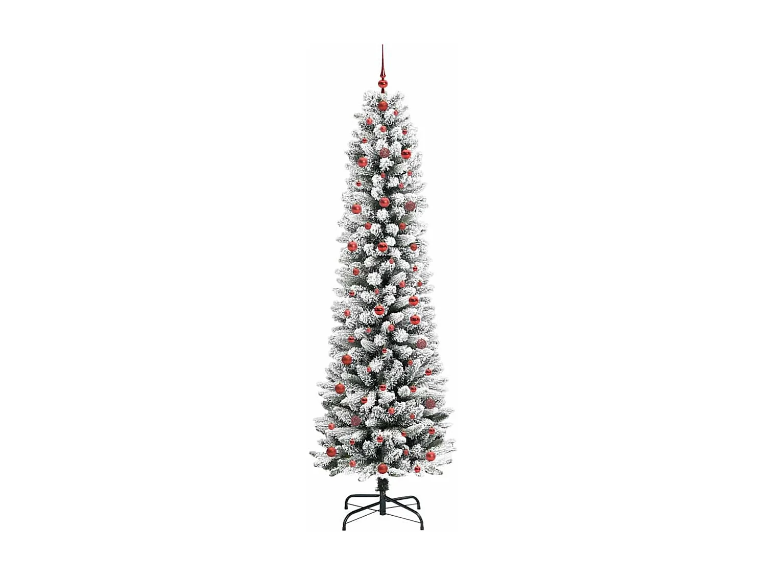 Kunstkerstboom met 300 LED's Groen en wit 240 cm