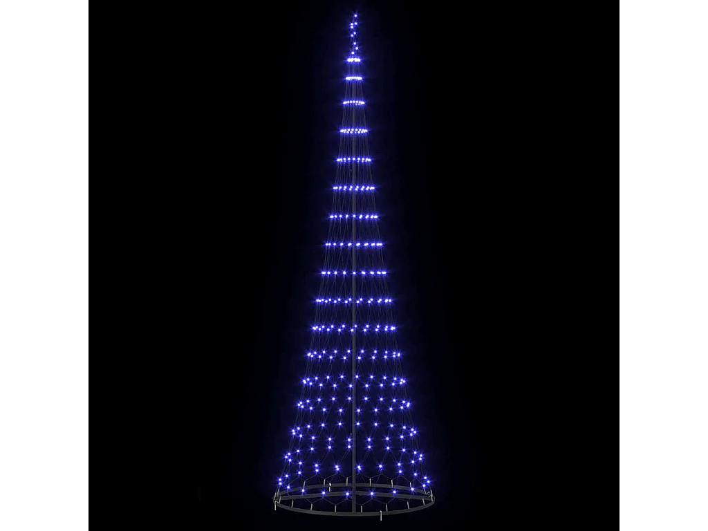Blauer LED-Weihnachtsbaum 100,5 x 100,5 x 302,5 cm Metall
