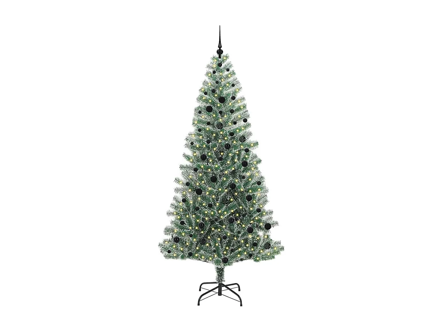 Arbre de Noël artificiel floconné de neige avec lumière LED