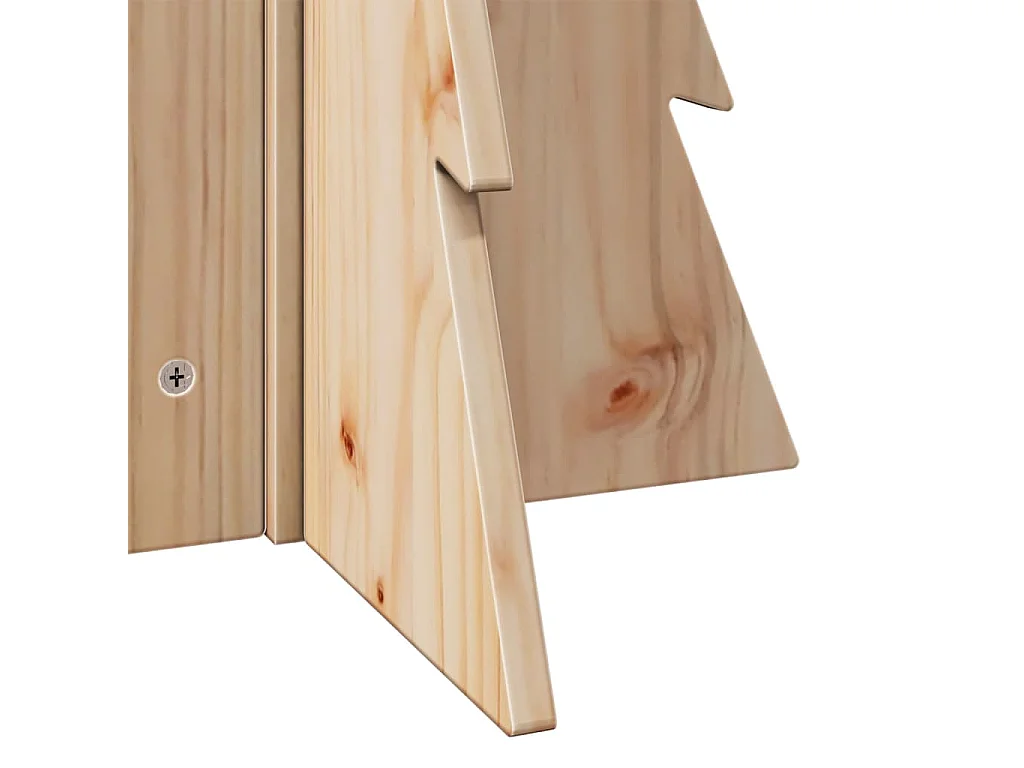 Albero di Natale in legno per decorazione 69,5 cm in legno massello di pino