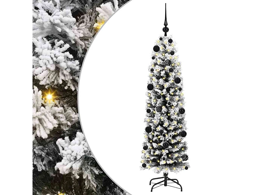 Albero di Natale artificiale Verde 150 cm PVC e acciaio e plastica