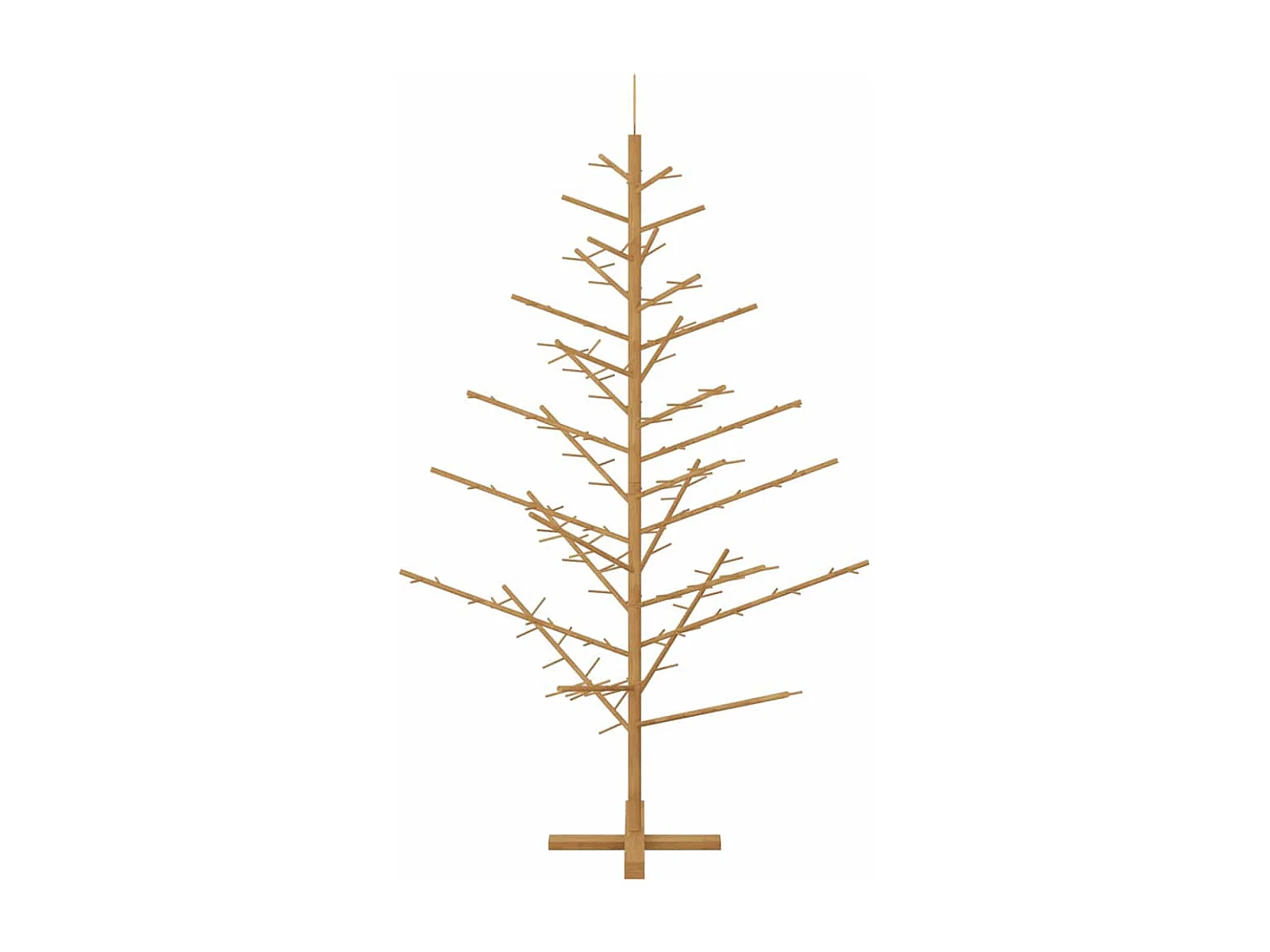 Albero di Natale in legno Marrone 180 cm Legno di pino massiccio