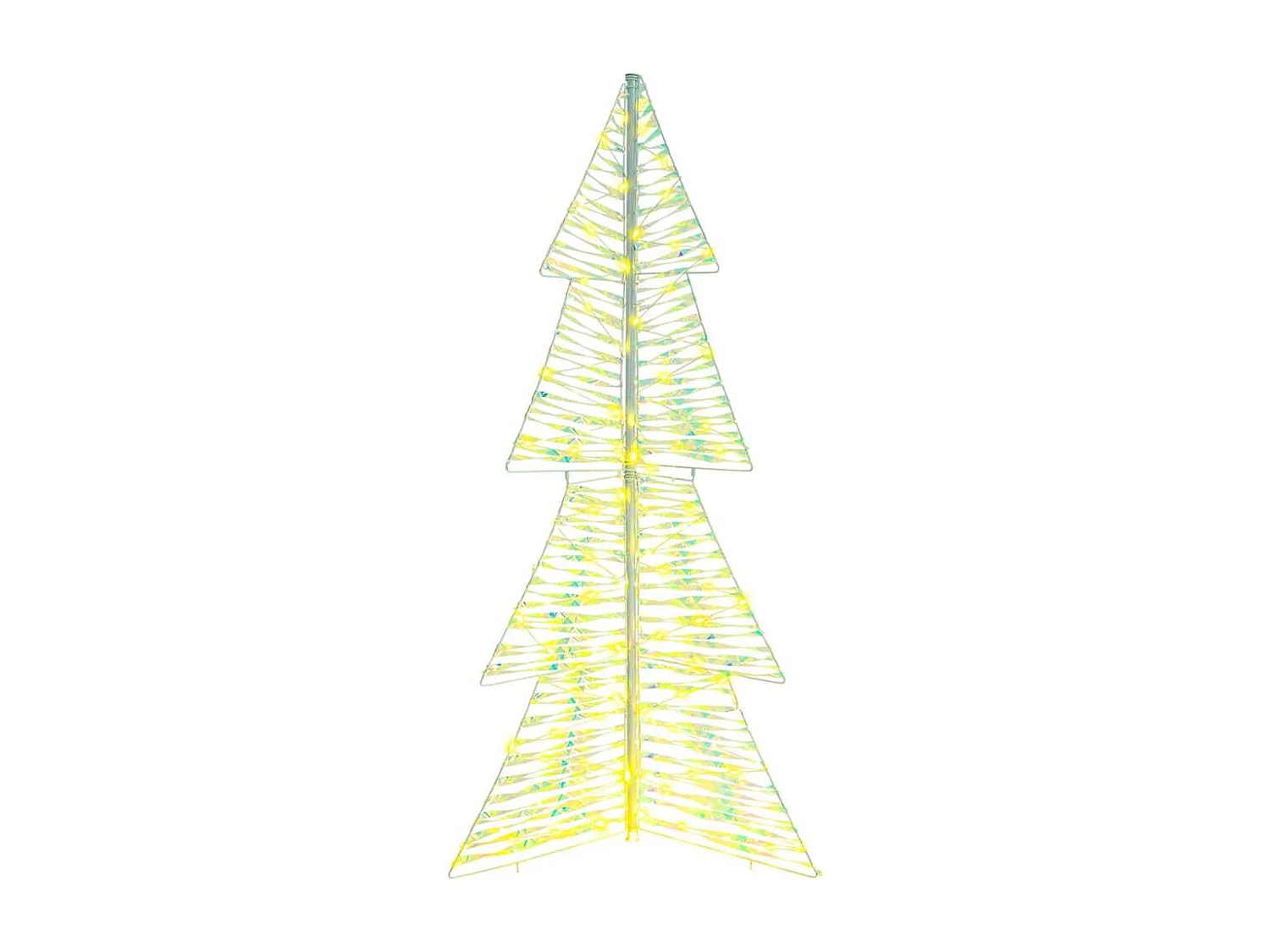 Sapin de Noël avec 160 LED Blanc chaud 150 cm PET