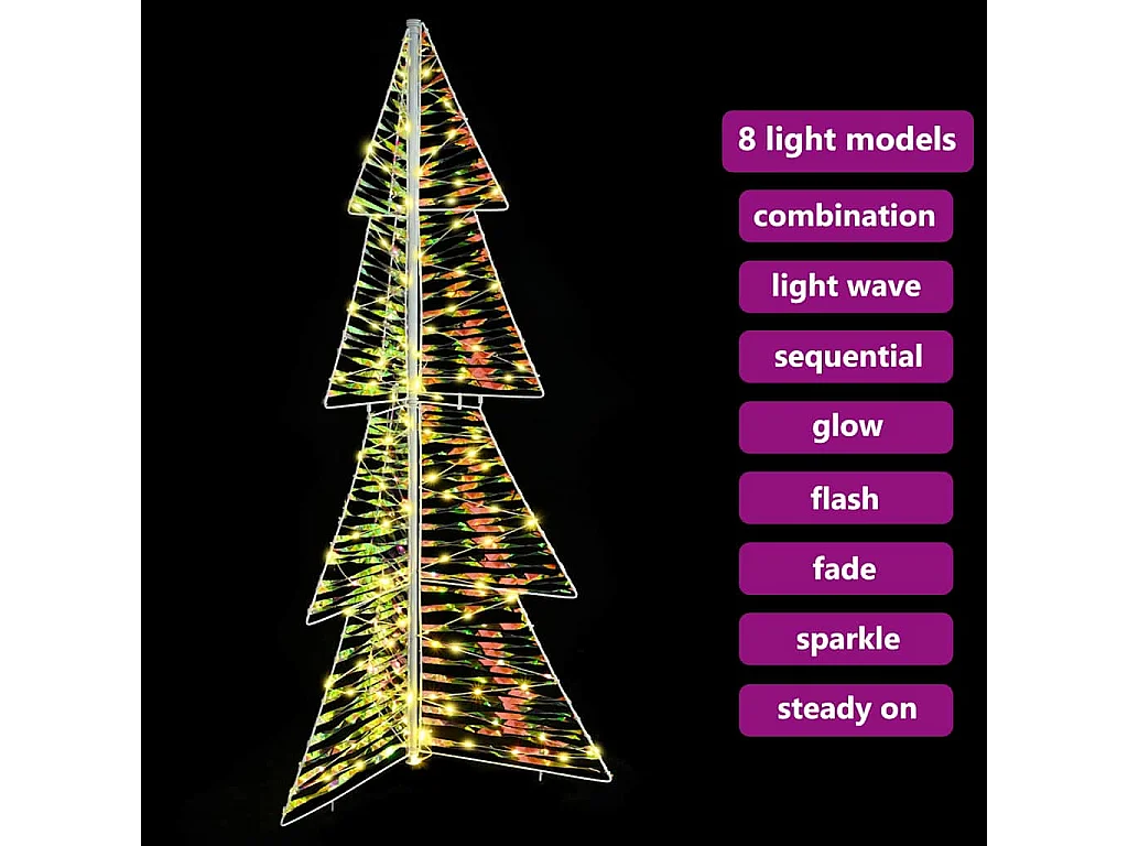 Sapin de Noël avec 160 LED Blanc chaud 150 cm PET