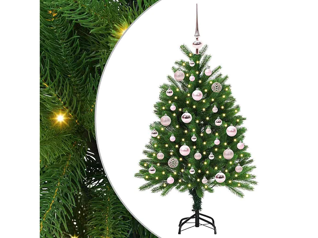 Kerstboom met 150 LED's met standaard Groen 120 cm PE