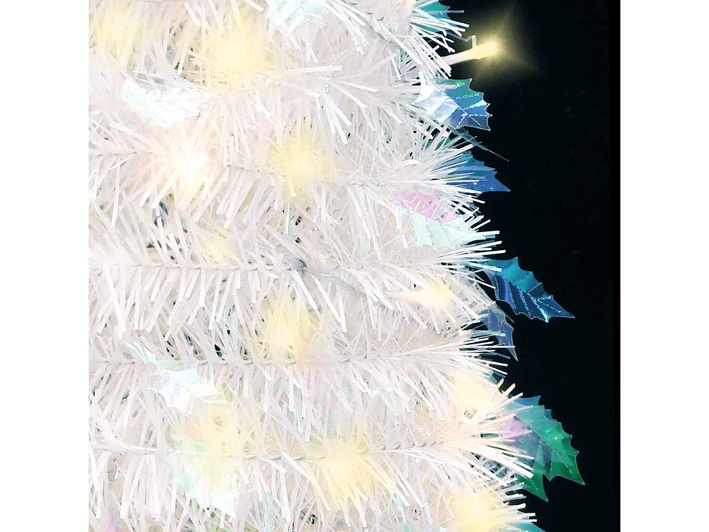 Sapin de Noël artificiel escamotable 150 LED blanc 180 cm