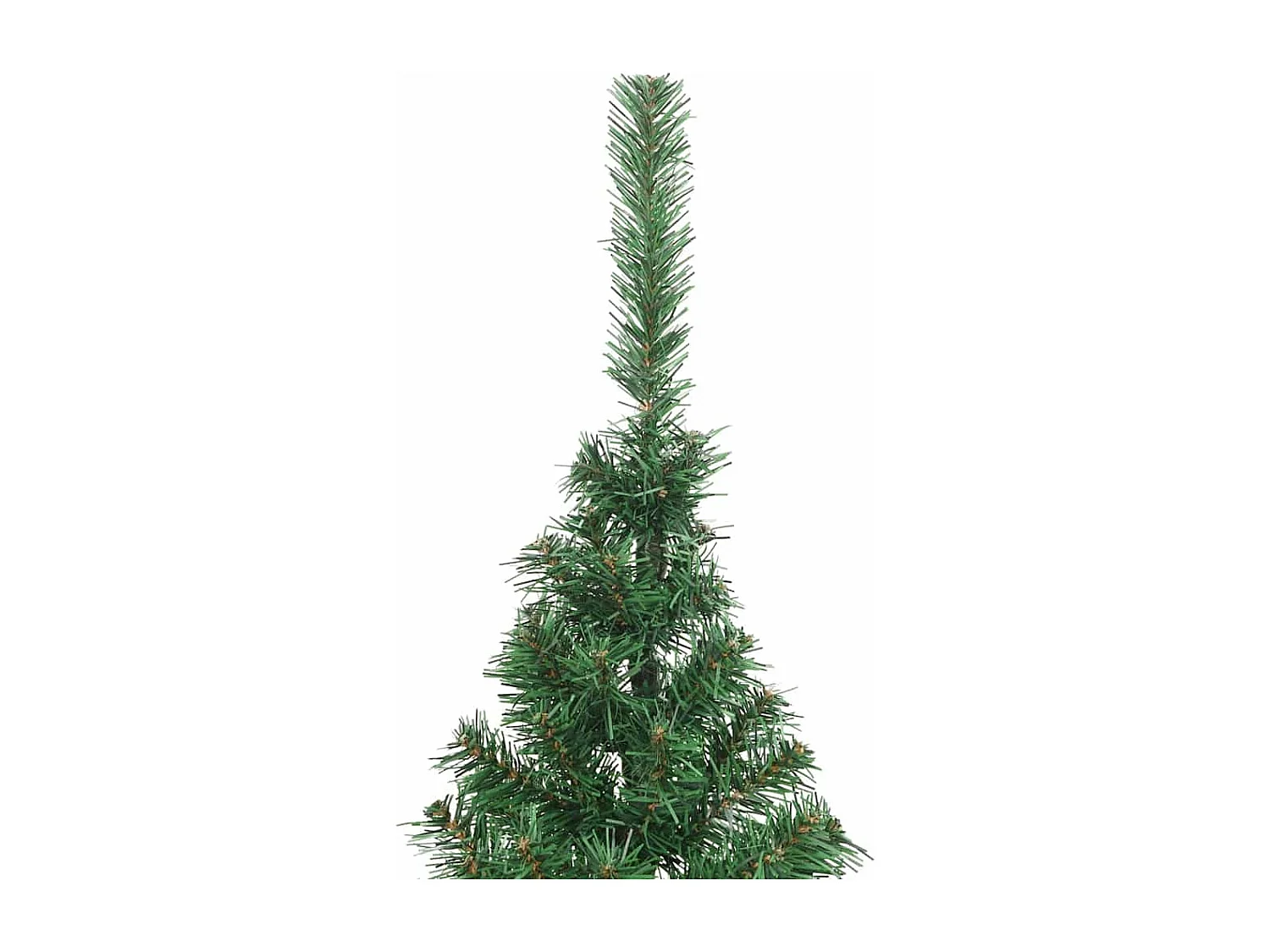 Voorverlichte kunstkerstboom groen 210cm PVC