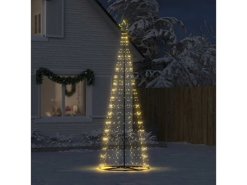 Sapin de Noël à LED 550 LED blanc chaud 304 cm