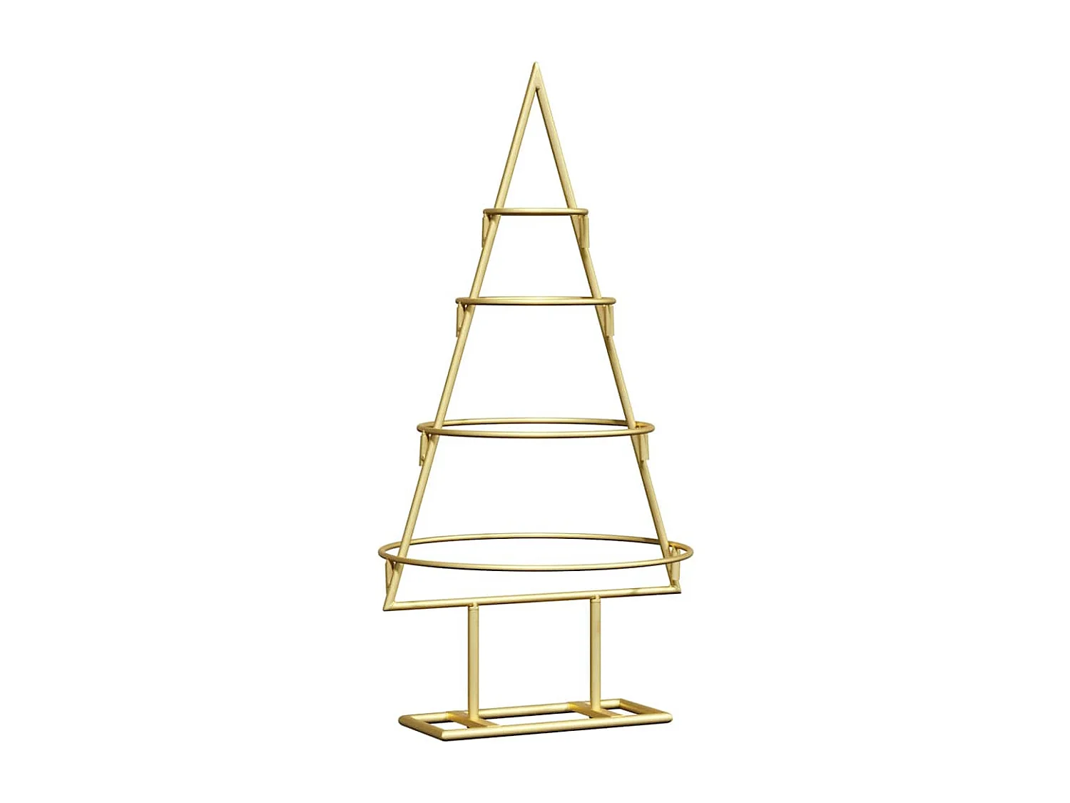 Gouden metalen kerstboom 60 cm gepoedercoat staal