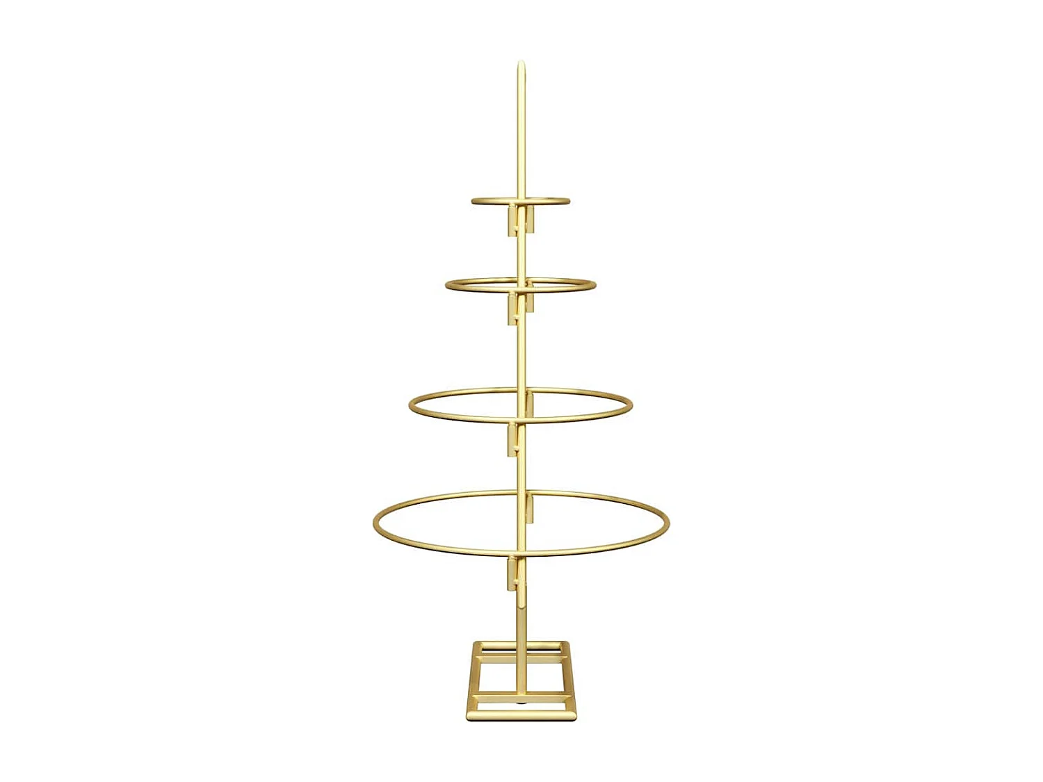 Gouden metalen kerstboom 60 cm gepoedercoat staal
