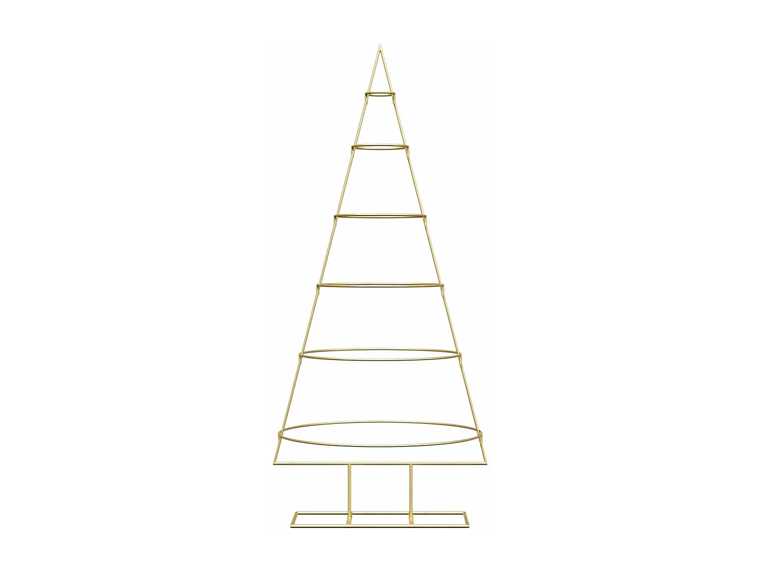 Weihnachtsbaum aus goldenem Metall, 150 cm, pulverbeschichteter Stahl