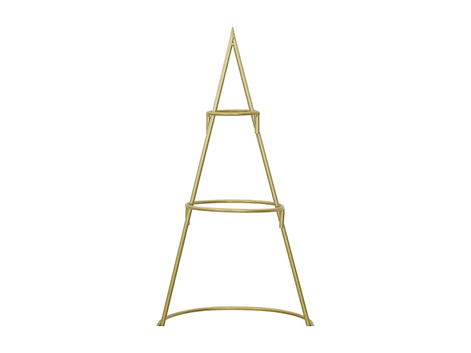 Gouden metalen kerstboom 150 cm gepoedercoat staal