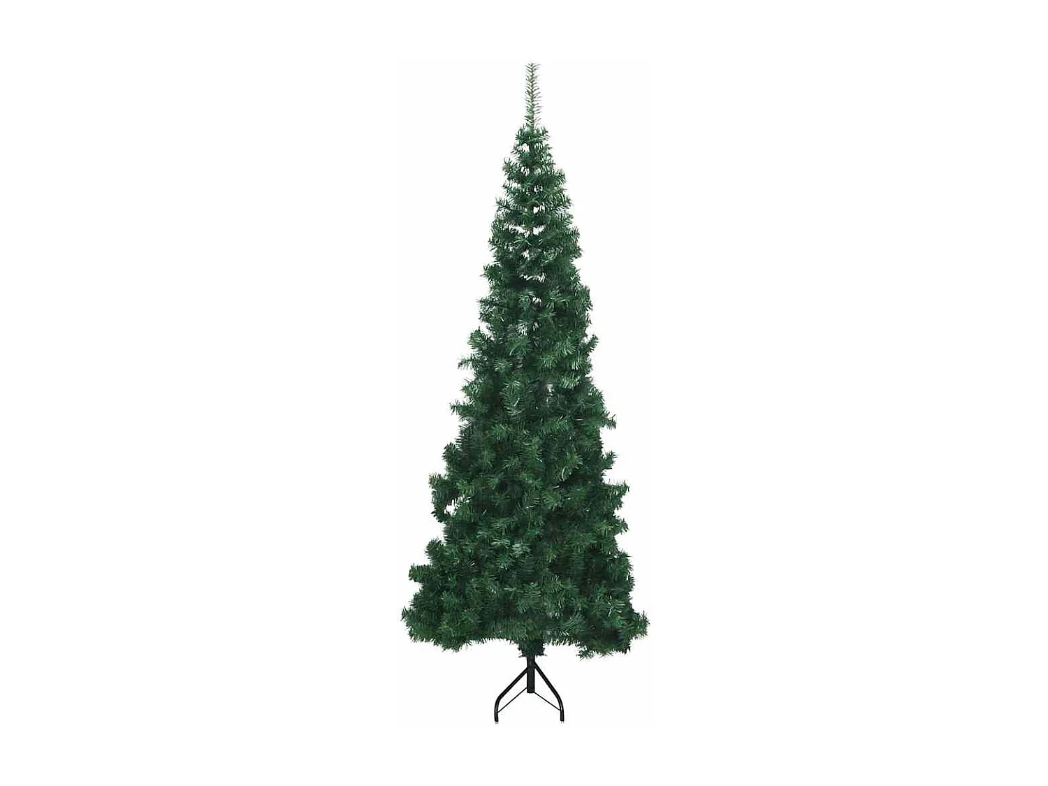 Albero di Natale artificiale angolare Verde 240 cm PVC e metallo