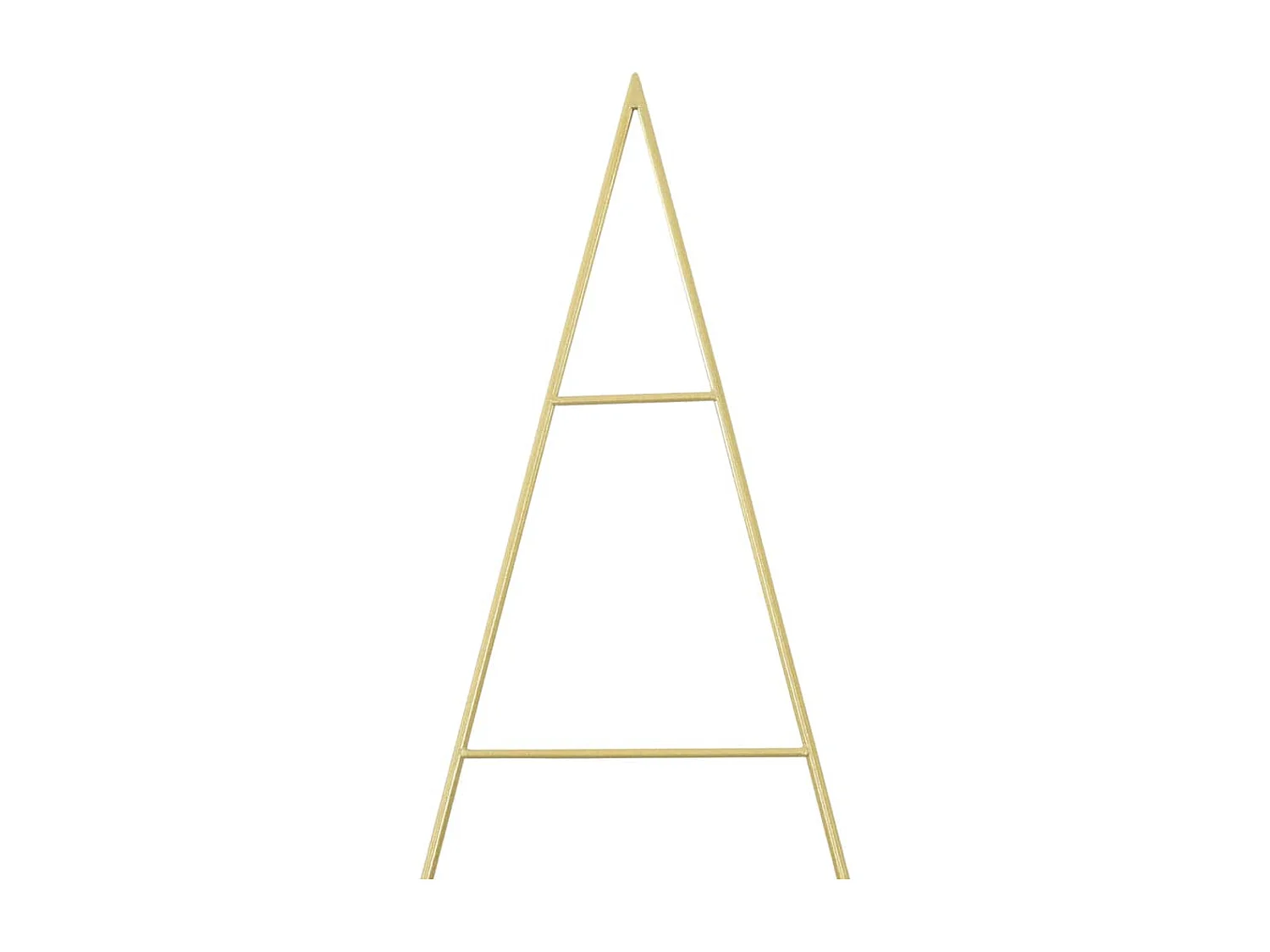 Albero di Natale in metallo dorato 210 cm in acciaio verniciato a polvere