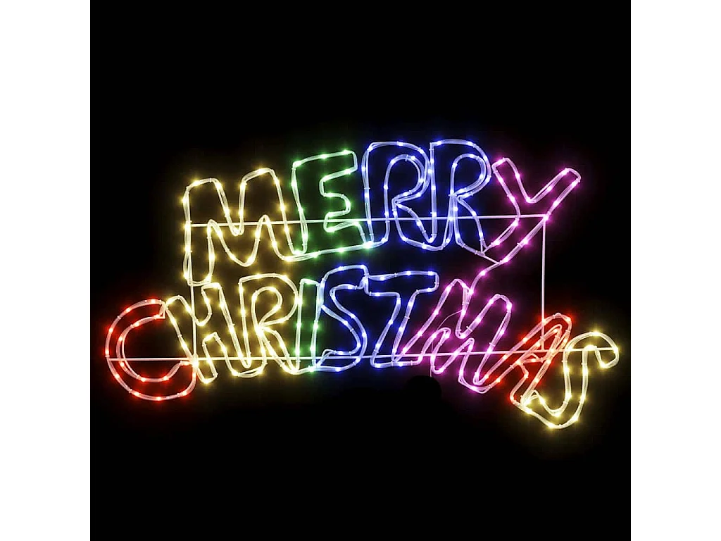 Panneau de Noël avec 240 LED Multicolore 100 x 50 cm PVC