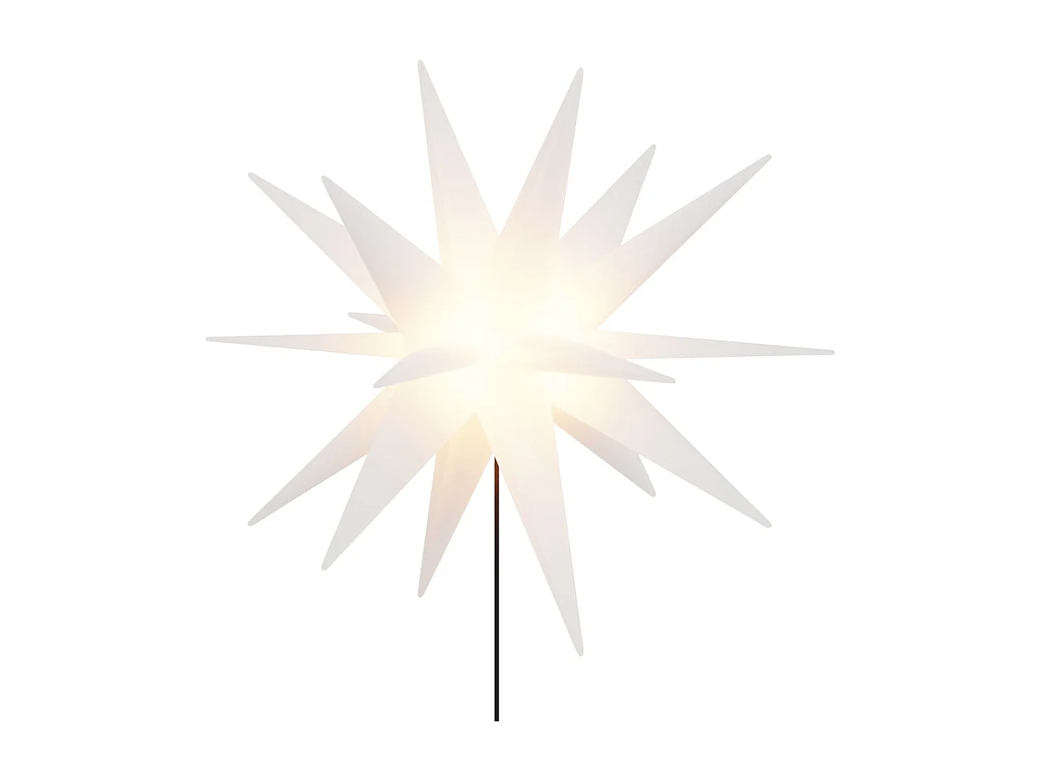 Lumières de Noël avec piquets 3 pcs LED pliable blanc 35 cm