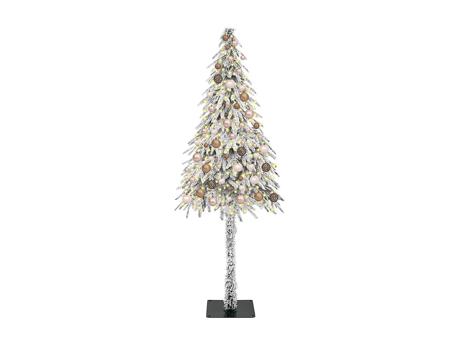 Albero di Natale con 300 LED Bianco 180 cm PE e Acciaio
