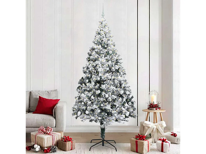 Sapin de Noël artificiel Vert 240 cm PVC, Acier et Plastique