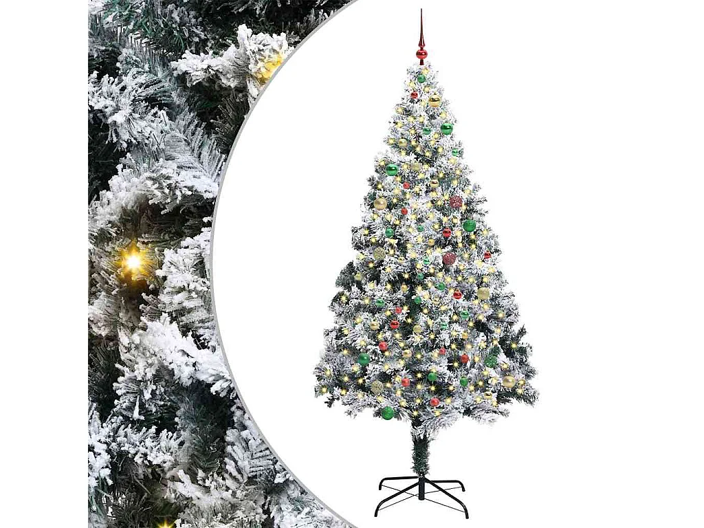 Sapin de Noël artificiel Vert 240 cm PVC, Acier et Plastique