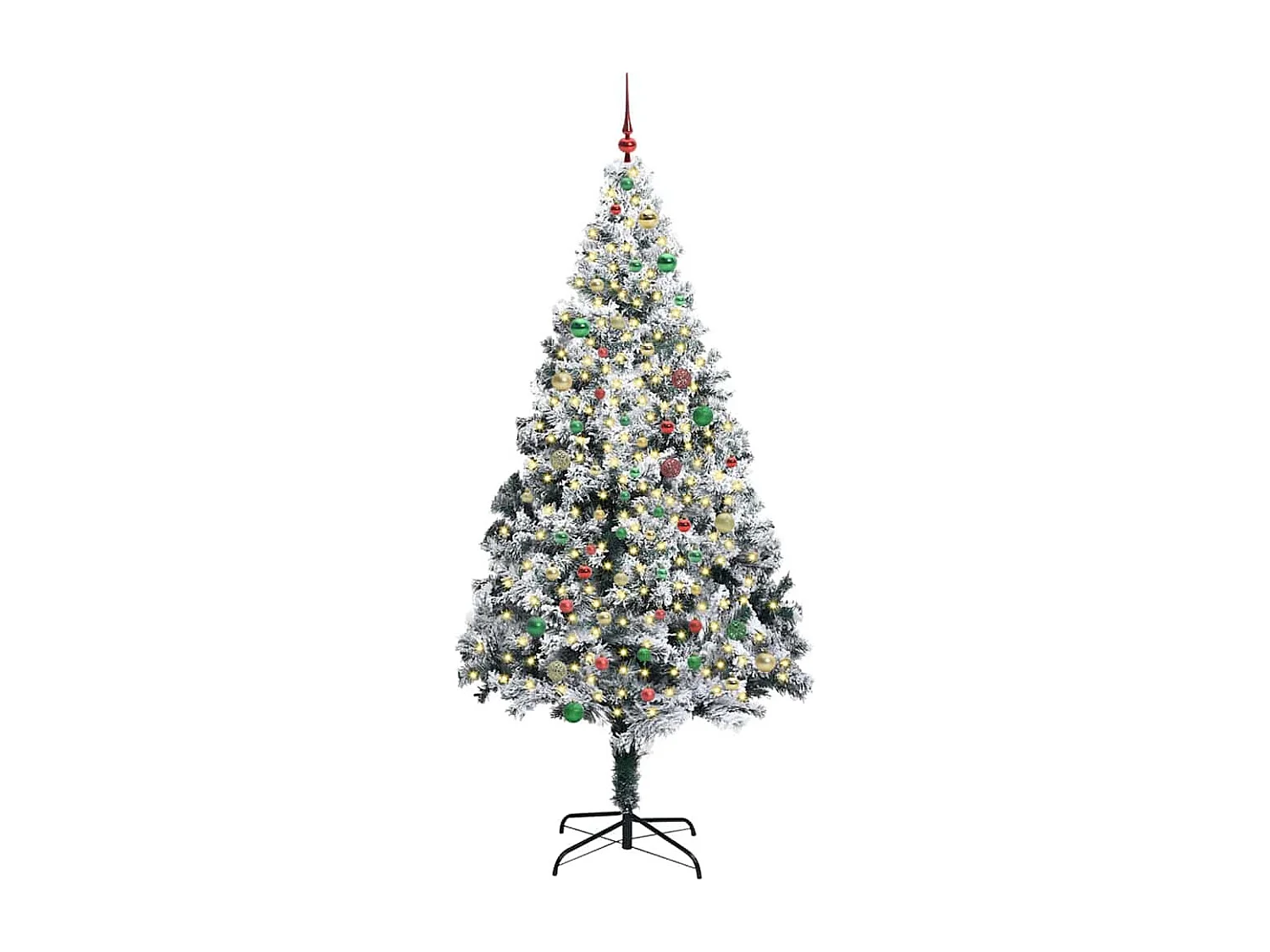 Sapin de Noël artificiel Vert 240 cm PVC, Acier et Plastique