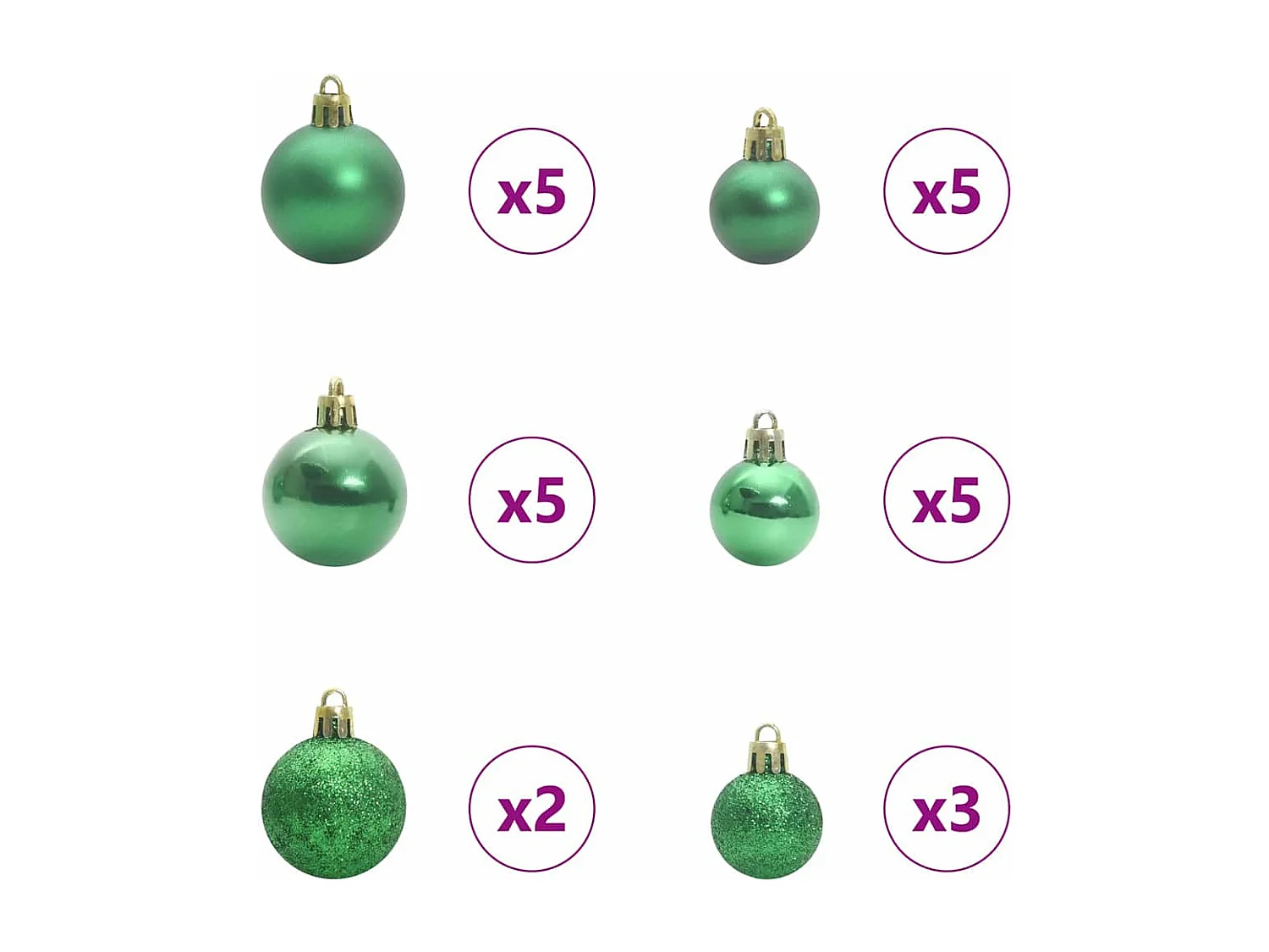 Sapin de Noël artificiel Vert 240 cm PVC, Acier et Plastique