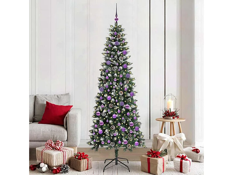 Sapin de Noël artificiel avec 300 LED Vert 86 x 86 x 210 cm