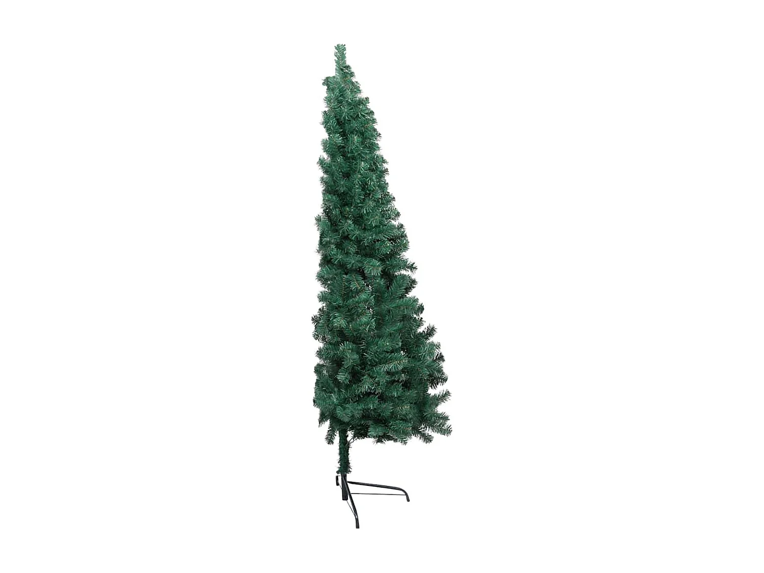 Albero di Natale artificiale preilluminato con palline verdi, 180 cm