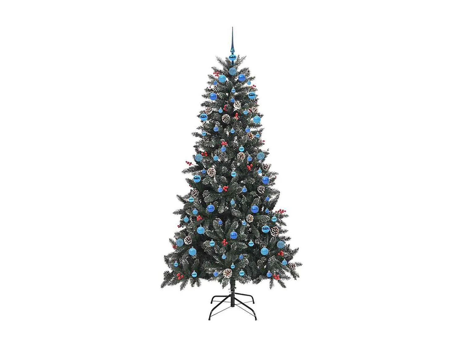 Künstlicher Weihnachtsbaum mit 300 LEDs Grün 114 x 114 x 210 cm